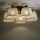 Brilagi - Plafonski luster LATTE 5xE27/15W/230V borovina/krem