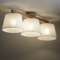 Brilagi - Plafonski luster LATTE SABIA 3xE27/15W/230V borovina/bela