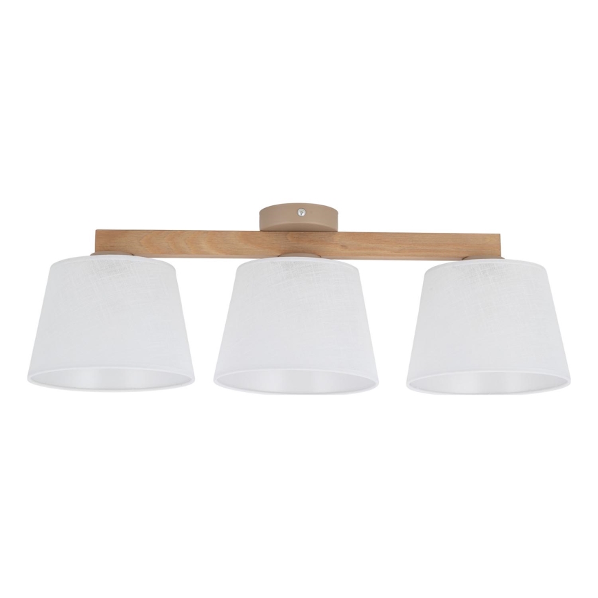 Brilagi - Plafonski luster LATTE SABIA 3xE27/15W/230V borovina/bela