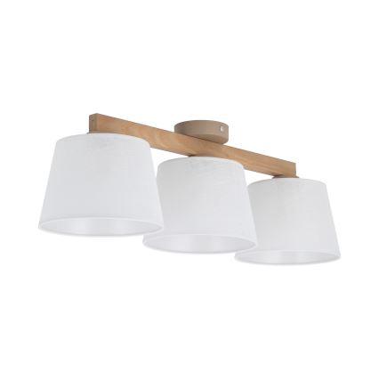 Brilagi - Plafonski luster LATTE SABIA 3xE27/15W/230V borovina/bela