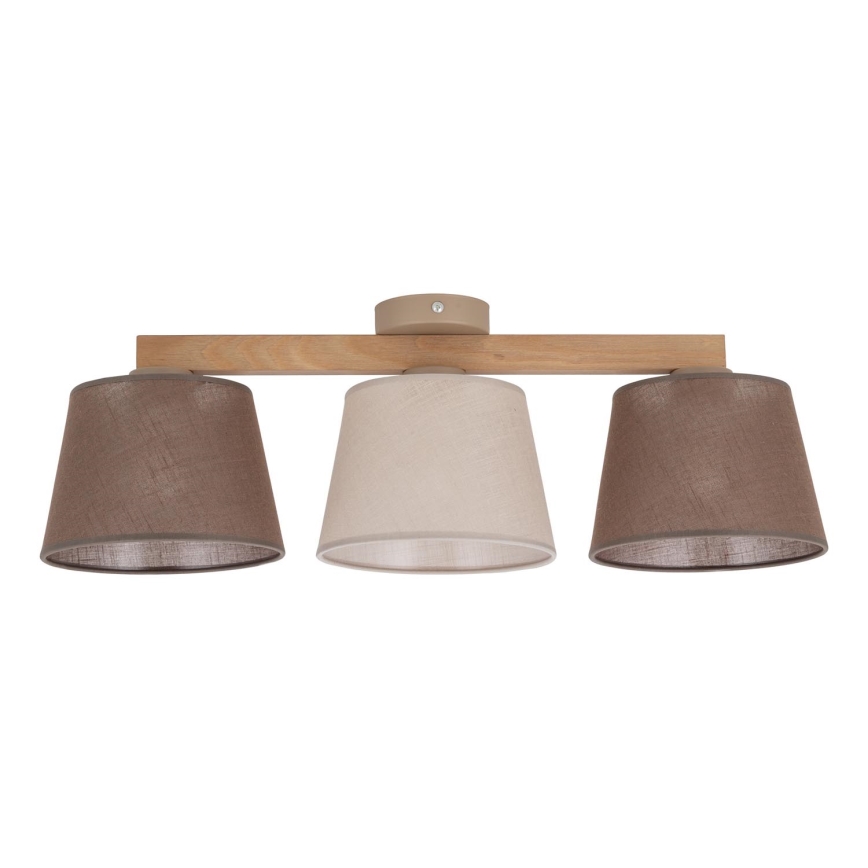 Brilagi - Plafonski luster LATTE SABIA 3xE27/15W/230V borovina/miks