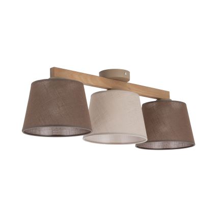 Brilagi - Plafonski luster LATTE SABIA 3xE27/15W/230V borovina/miks