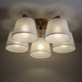 Brilagi - Plafonski luster LATTE SABIA 5xE27/15W/230V bor/bela