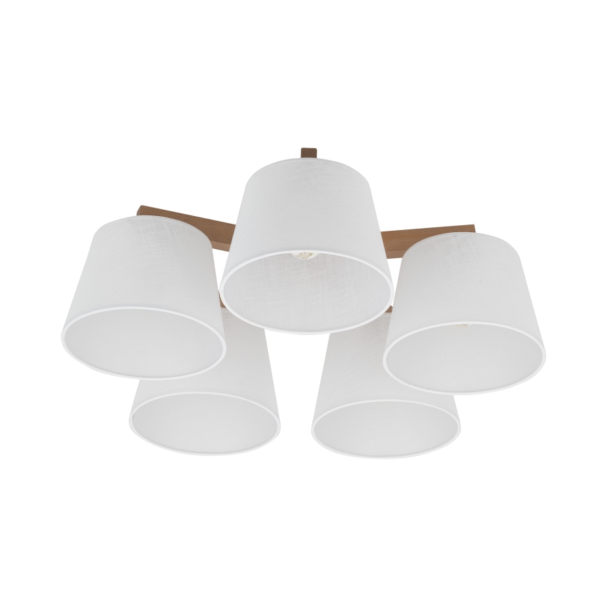 Brilagi - Plafonski luster LATTE SABIA 5xE27/15W/230V bor/bela