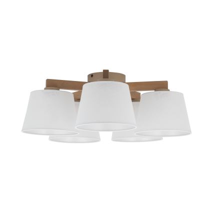 Brilagi - Plafonski luster LATTE SABIA 5xE27/15W/230V bor/bela