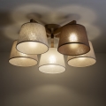 Brilagi - Plafonski luster LATTE SABIA 5xE27/15W/230V borovina/mix