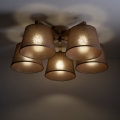 Brilagi - Plafonski luster LATTE SABIA 5xE27/15W/230V borovina/smeđa