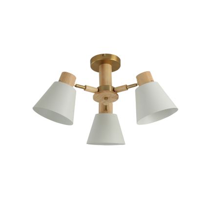 Brilagi - Plafonski luster LUND WOOD 3xE27/40W/230V prečnik 50 cm drvo