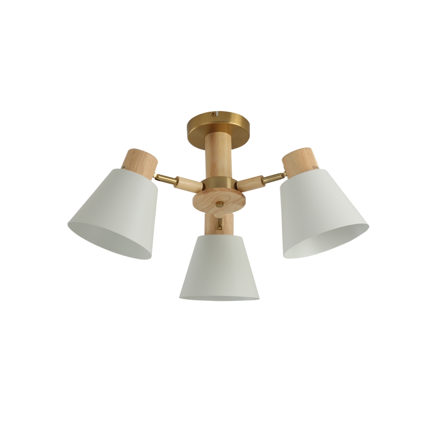 Brilagi - Plafonski luster LUND WOOD 3xE27/40W/230V prečnik 50 cm drvo