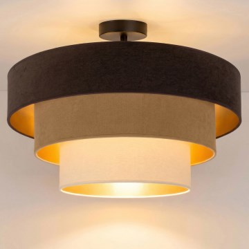 Brilagi - Plafonski luster LUNETA 1xE27/60W/230V prečnik 40 cm braon/bež/krem