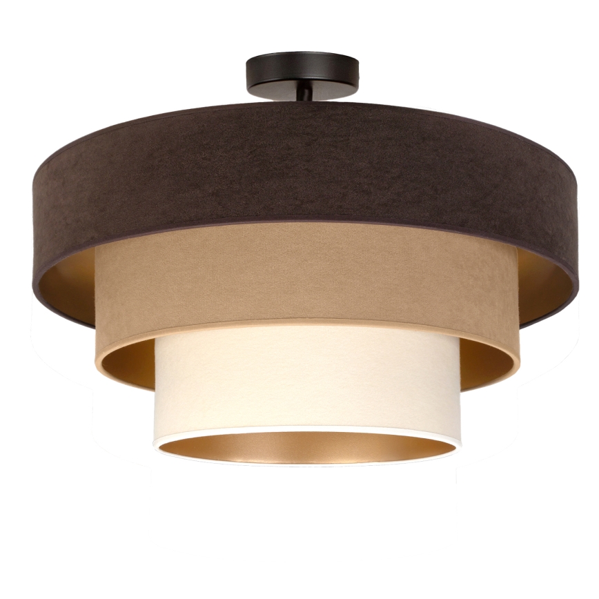 Brilagi - Plafonski luster LUNETA 1xE27/60W/230V prečnik 40 cm braon/bež/krem