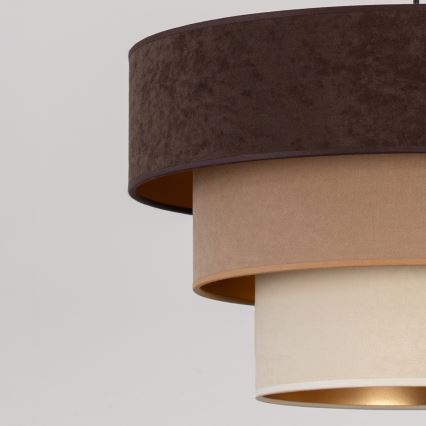 Brilagi - Plafonski luster LUNETA 1xE27/60W/230V prečnik 40 cm braon/bež/krem