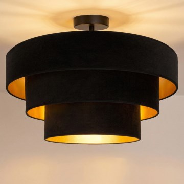 Brilagi - Plafonski luster LUNETA 1xE27/60W/230V prečnik 40 cm crna/zlatna