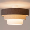 Brilagi - Plafonski luster LUNETA 1xE27/60W/230V Ø 40 cm siva/krem/bela