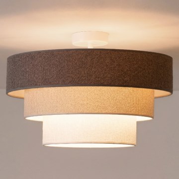 Brilagi - Plafonski luster LUNETA 1xE27/60W/230V Ø 40 cm siva/krem/bela
