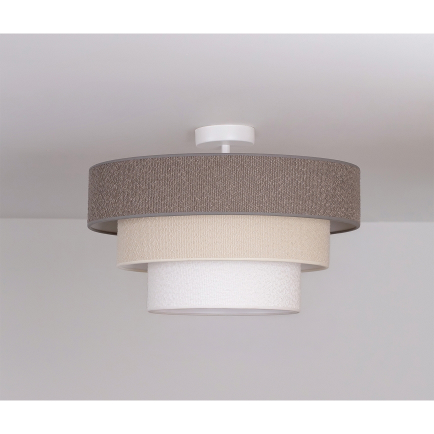 Brilagi - Plafonski luster LUNETA 1xE27/60W/230V Ø 40 cm siva/krem/bela