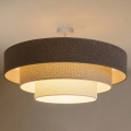 Brilagi - Plafonski luster LUNETA 3xE27/60W/230V fi 80 cm siva/krem/bela