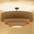 Brilagi - Plafonski luster LUNETA 3xE27/60W/230V prečnik 80 cm bež/zlatan