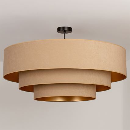 Brilagi - Plafonski luster LUNETA 3xE27/60W/230V prečnik 80 cm bež/zlatan