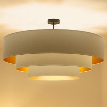 Brilagi - Plafonski luster LUNETA 3xE27/60W/230V prečnik 80 cm krem/zlatna