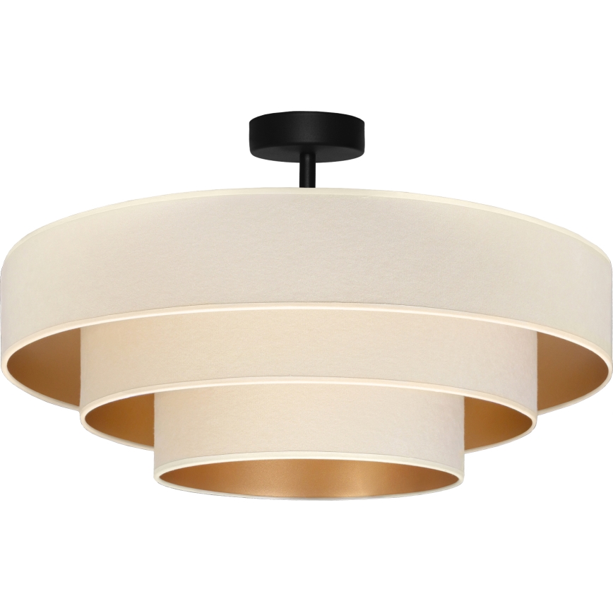 Brilagi - Plafonski luster LUNETA 3xE27/60W/230V prečnik 80 cm krem/zlatna
