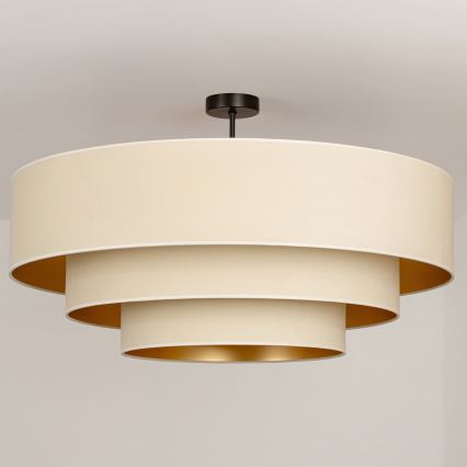 Brilagi - Plafonski luster LUNETA 3xE27/60W/230V prečnik 80 cm krem/zlatna