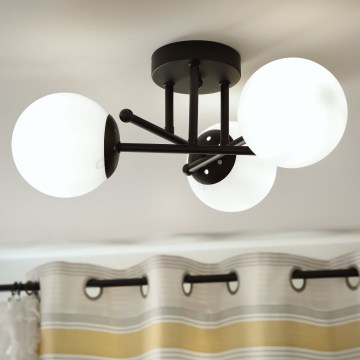 Brilagi - Plafonski luster MALIVA 3xE14/15W/230V crna/bela