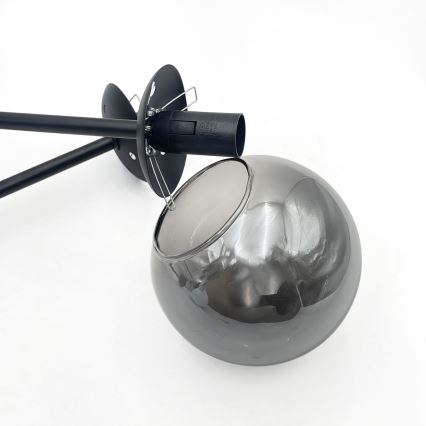 Brilagi - Plafonski luster MALIVA 4xE14/15W/230V crna/zadimljeno