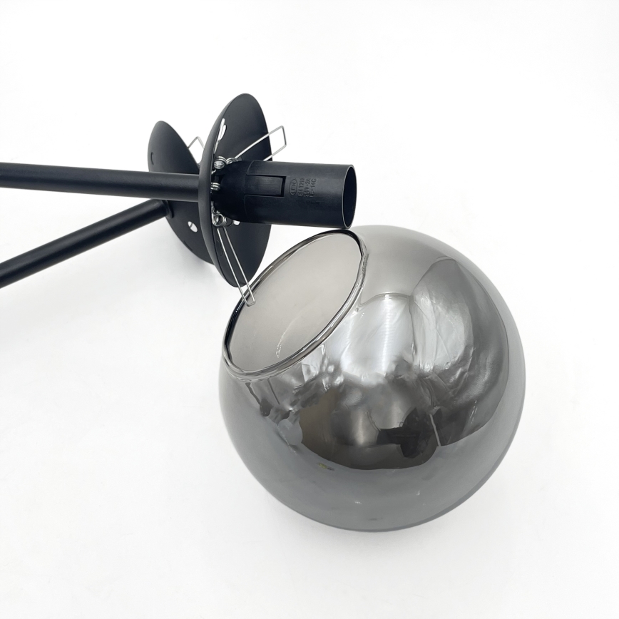 Brilagi - Plafonski luster MALIVA 4xE14/15W/230V crna/zadimljeno