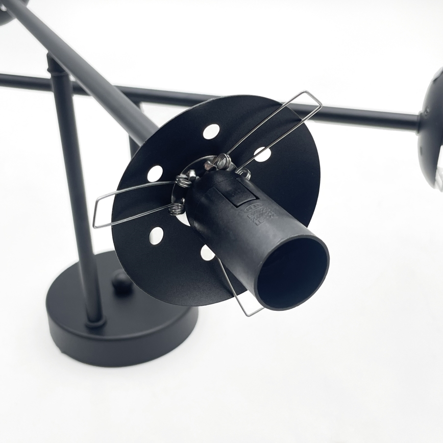 Brilagi - Plafonski luster MALIVA 4xE14/15W/230V crna/zadimljeno