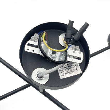 Brilagi - Plafonski luster MALIVA 4xE14/15W/230V crna/zadimljeno