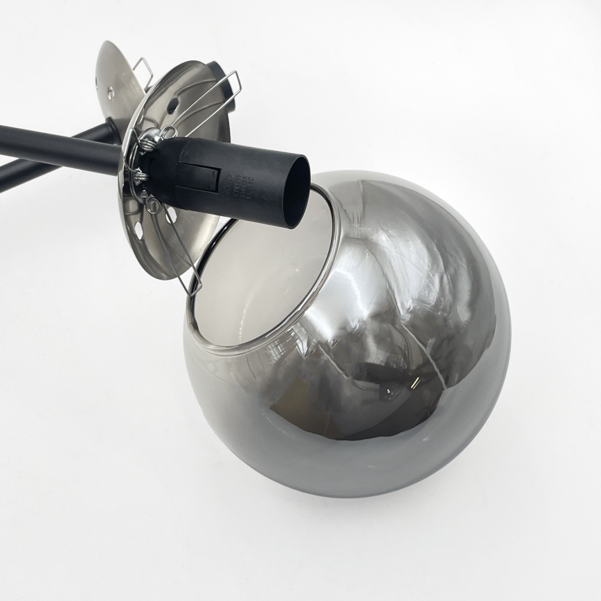 Brilagi - Plafonski luster MALIVA 4xE14/15W/230V mat hrom/zadimljeno staklo