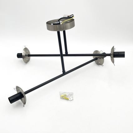 Brilagi - Plafonski luster MALIVA 4xE14/15W/230V mat hrom/zadimljeno staklo