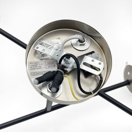 Brilagi - Plafonski luster MALIVA 4xE14/15W/230V mat hrom/zadimljeno staklo