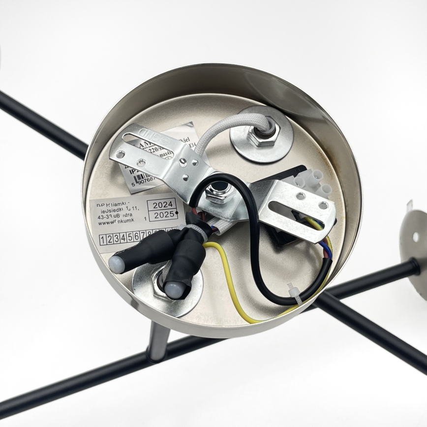 Brilagi - Plafonski luster MALIVA 4xE14/15W/230V mat hrom/zadimljeno staklo