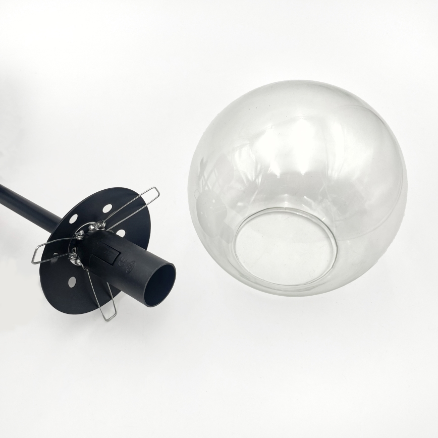 Brilagi - Plafonski luster MALIVA 4xE14/15W/230V za površinsku montažu crna/prozirna