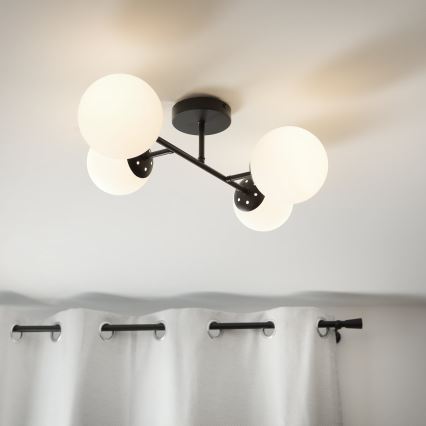 Brilagi - Plafonski luster MALONY 4xE14/20W/230V crna