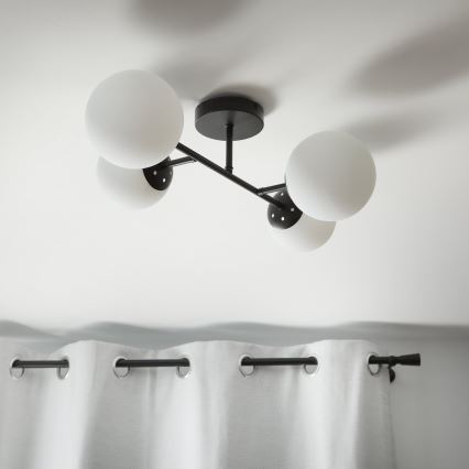 Brilagi - Plafonski luster MALONY 4xE14/20W/230V crna