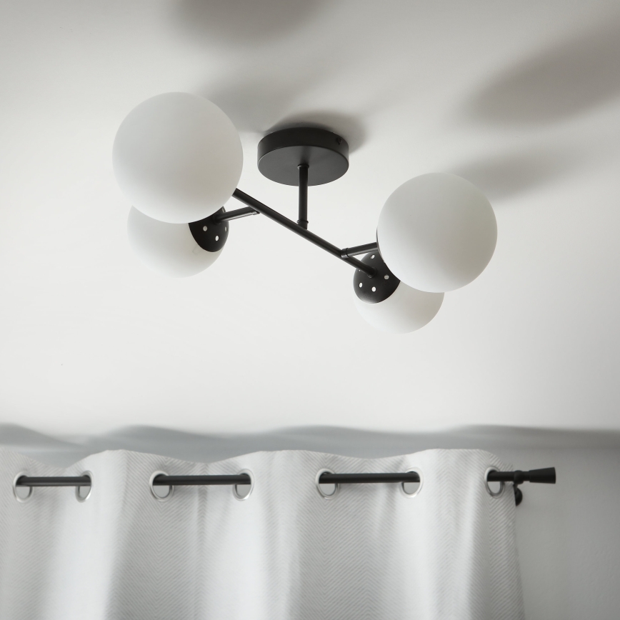 Brilagi - Plafonski luster MALONY 4xE14/20W/230V crna