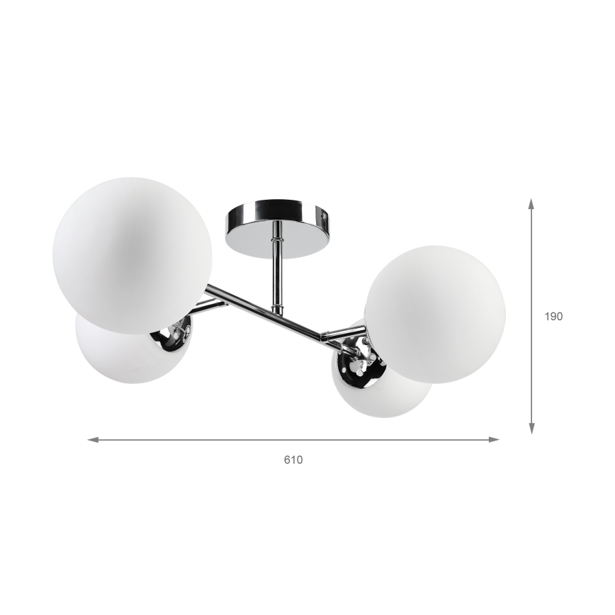 Brilagi - Plafonski luster MALONY 4xE14/20W/230V sjajni hrom