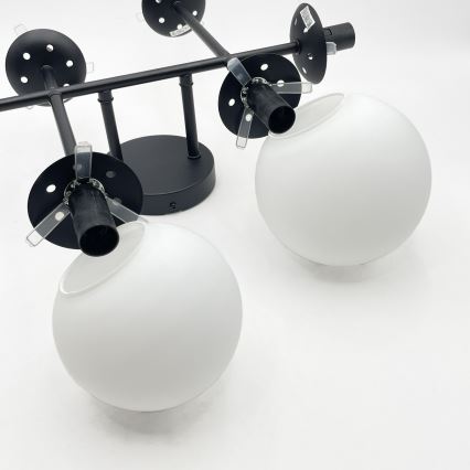 Brilagi - Plafonski luster MALONY 6xE14/20W/230V crni