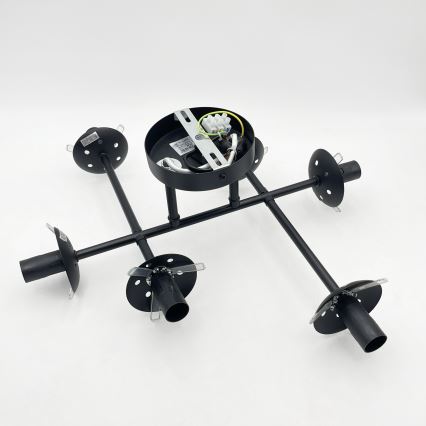 Brilagi - Plafonski luster MALONY 6xE14/20W/230V crni