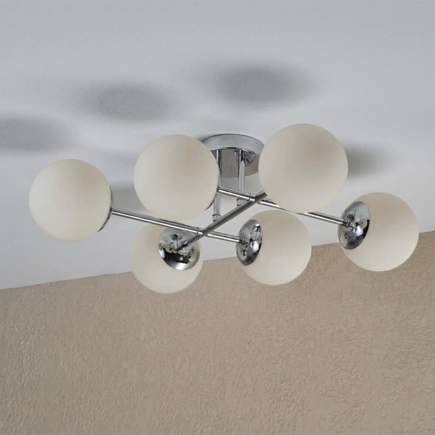 Brilagi - Plafonski luster MALONY 6xE14/20W/230V sjajni hrom