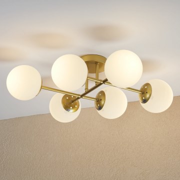 Brilagi - Plafonski luster MALONY 6xE14/20W/230V zlatni