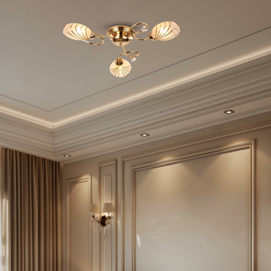 Brilagi - Plafonski luster MEGAPOLIS 3xE14/60W/230V zlatna