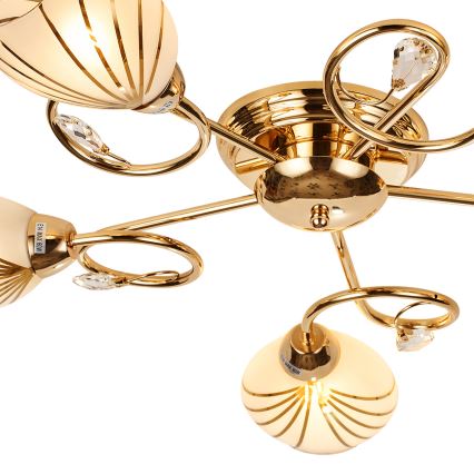 Brilagi - Plafonski luster MEGAPOLIS 5xE14/60W/230V zlatni