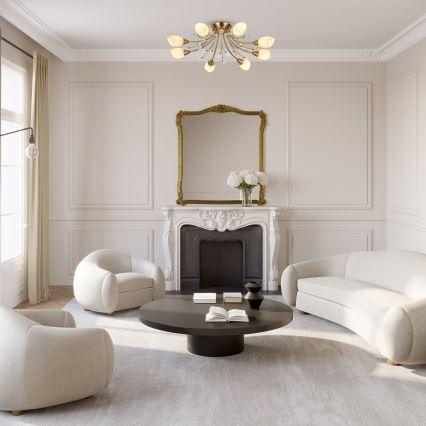 Brilagi - Plafonski luster MEGAPOLIS 8xE14/60W/230V bronzan