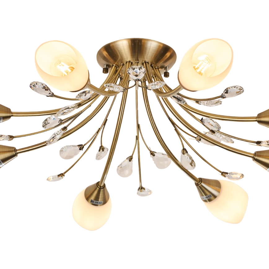 Brilagi - Plafonski luster MEGAPOLIS 8xE14/60W/230V bronzan