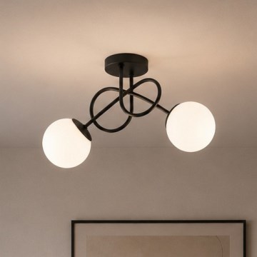 Brilagi - Plafonski luster MILO 2xE27/60W/230V crni