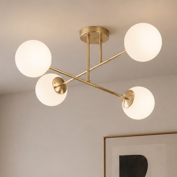 Brilagi - Plafonski luster MILO 4xE27/60W/230V zlatni